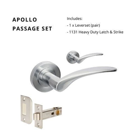 APOLLO - Satin Chrome - Just Doors QLD