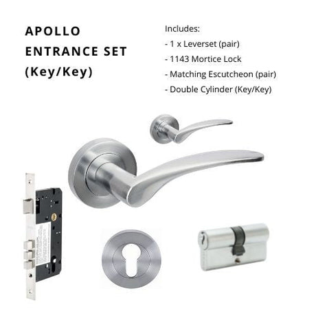 APOLLO - Satin Chrome - Just Doors QLD
