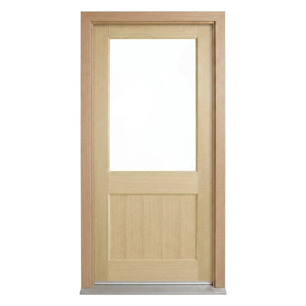 Corinthian Blonde Oak AWO 2G - New door and frame - configuration illustration