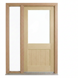 Corinthian Blonde Oak AWO 2G - New frame - 1 fixed sidelight - configuration illustration