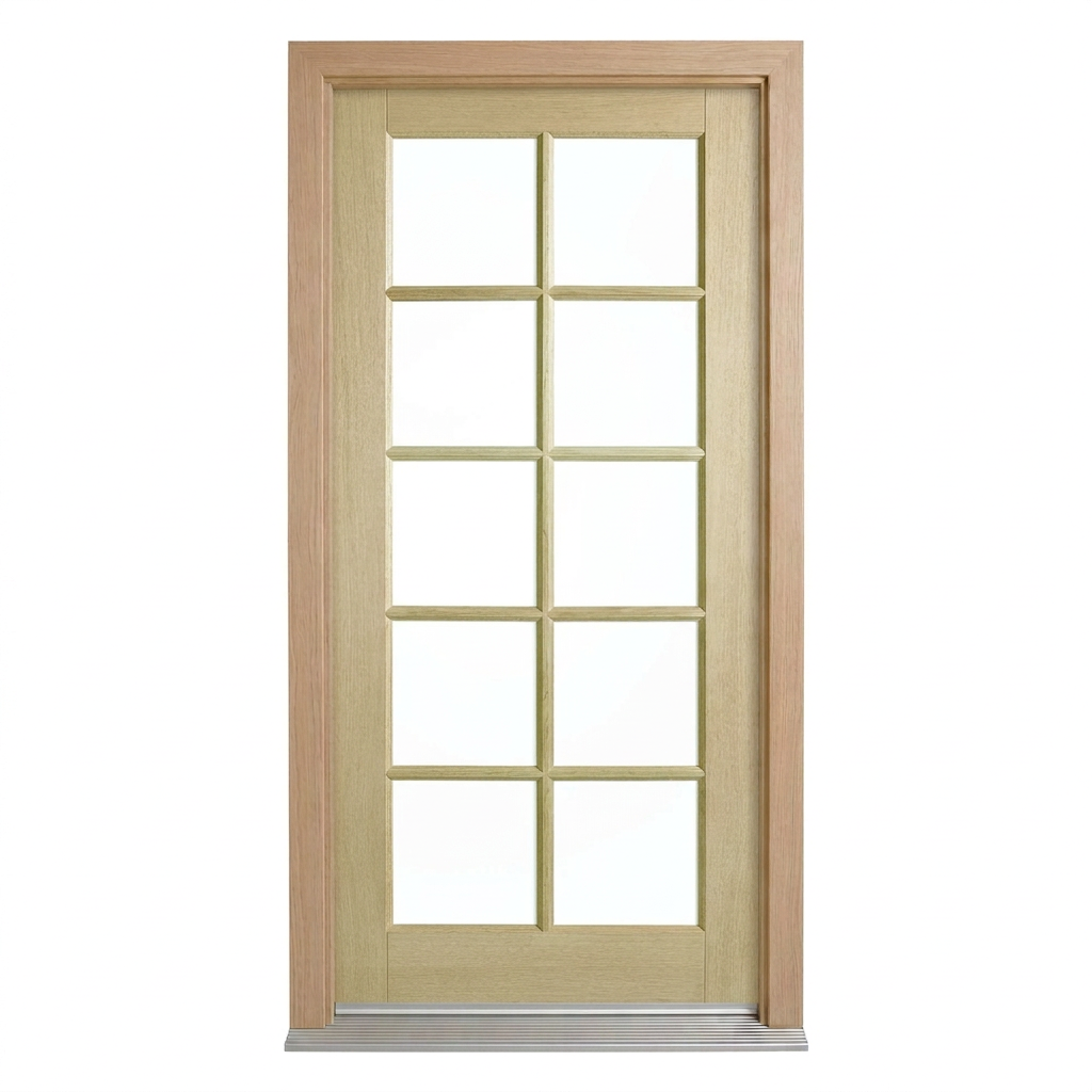 Corinthian Blonde Oak AWO 40 - New door and frame - configuration illustration