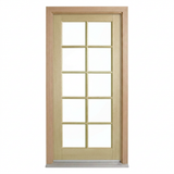 Corinthian Blonde Oak AWO 40 - New door and frame - configuration illustration