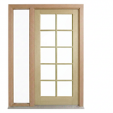 Corinthian Blonde Oak AWO 40 - New frame - 1 fixed sidelight - configuration illustration