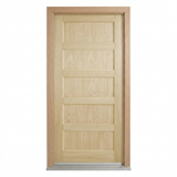 Corinthian Blonde Oak AWO 5 - New door and frame - configuration illustration