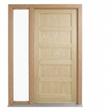 Corinthian Blonde Oak AWO 5 - New frame - 1 fixed sidelight - configuration illustration