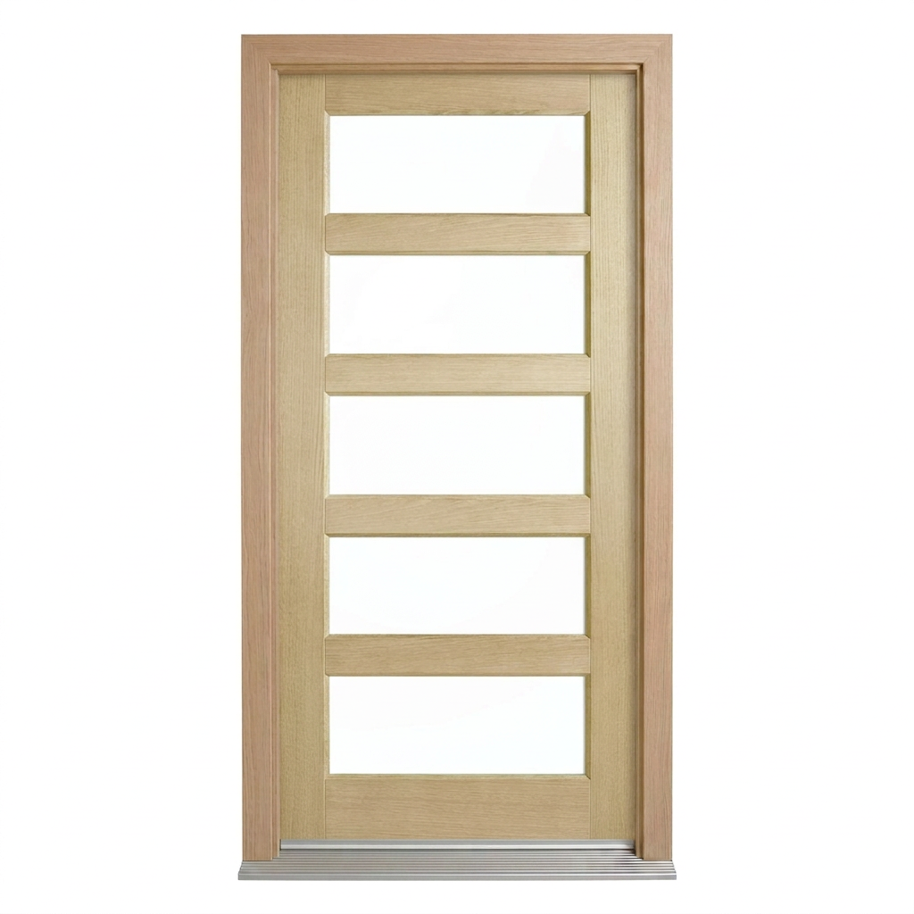 Corinthian Blonde Oak AWO 5G - New door and frame - configuration illustration