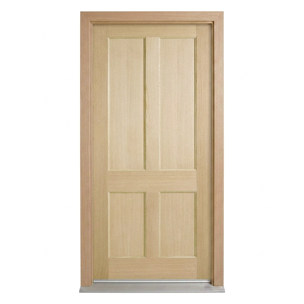 Corinthian Blonde Oak AWO 7 - New door and frame - configuration illustration