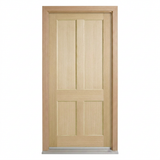 Corinthian Blonde Oak AWO 7 - New door and frame - configuration illustration