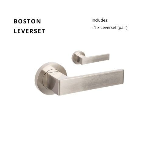 Boston Bushed Nickel - Just Doors QLD