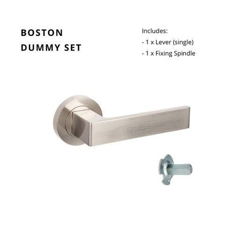 Boston Bushed Nickel - Just Doors QLD