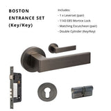 Boston Graphite Nickel - Just Doors QLD