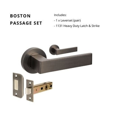 Boston Graphite Nickel - Just Doors QLD