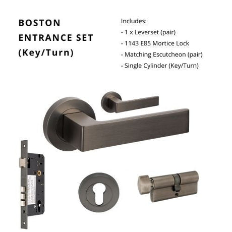 Boston Graphite Nickel - Just Doors QLD