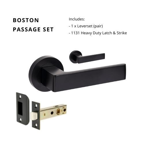 Boston Matt Black - Just Doors QLD