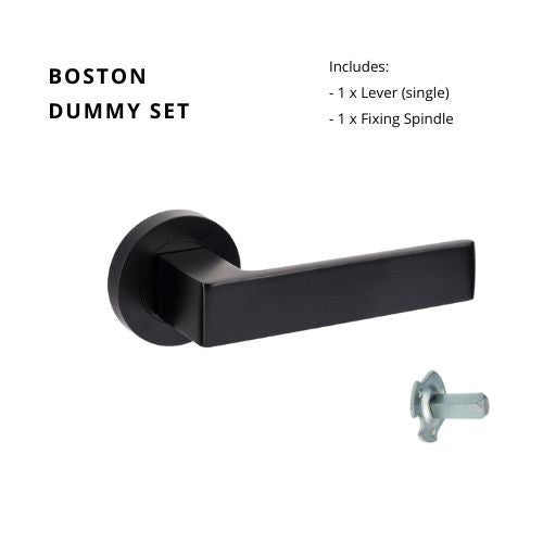Boston Matt Black - Just Doors QLD