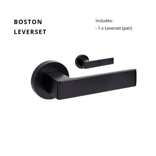 Boston Matt Black - Just Doors QLD