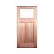 Bungalow 2 Panel Glass Top Internal Glass Door – GD-BL3 - Just Doors QLD