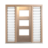 Bush Fire Range Horizontal 3 Lite Timber Door – BF-3H 2040mm – Supplied & Installed