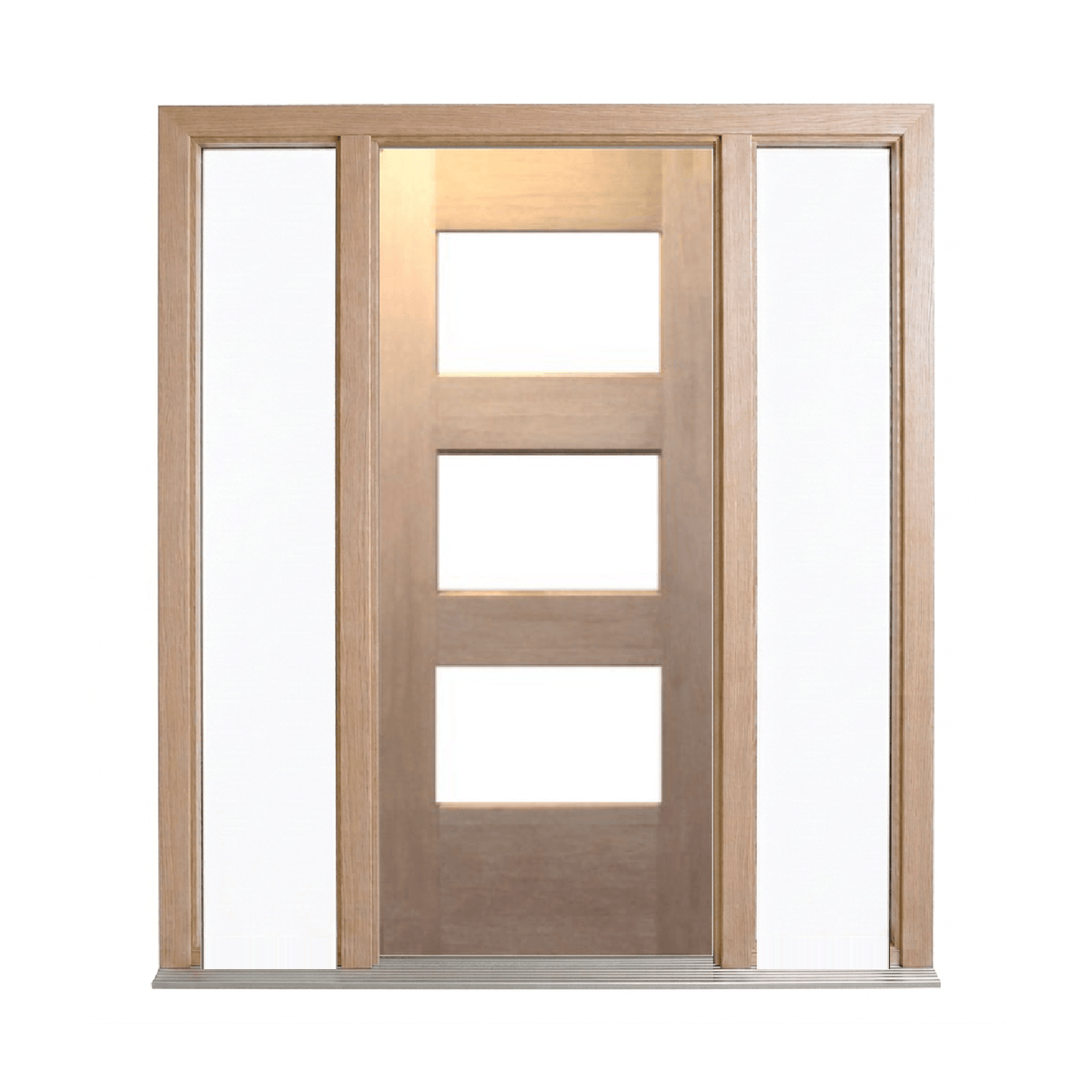 Bush Fire Range Horizontal 3 Lite Timber Door – BF-3H 2040mm – Supplied & Installed
