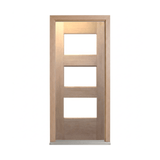 Bush Fire Range Horizontal 3 Lite Timber Door – BF-3H 2040mm – Supplied & Installed