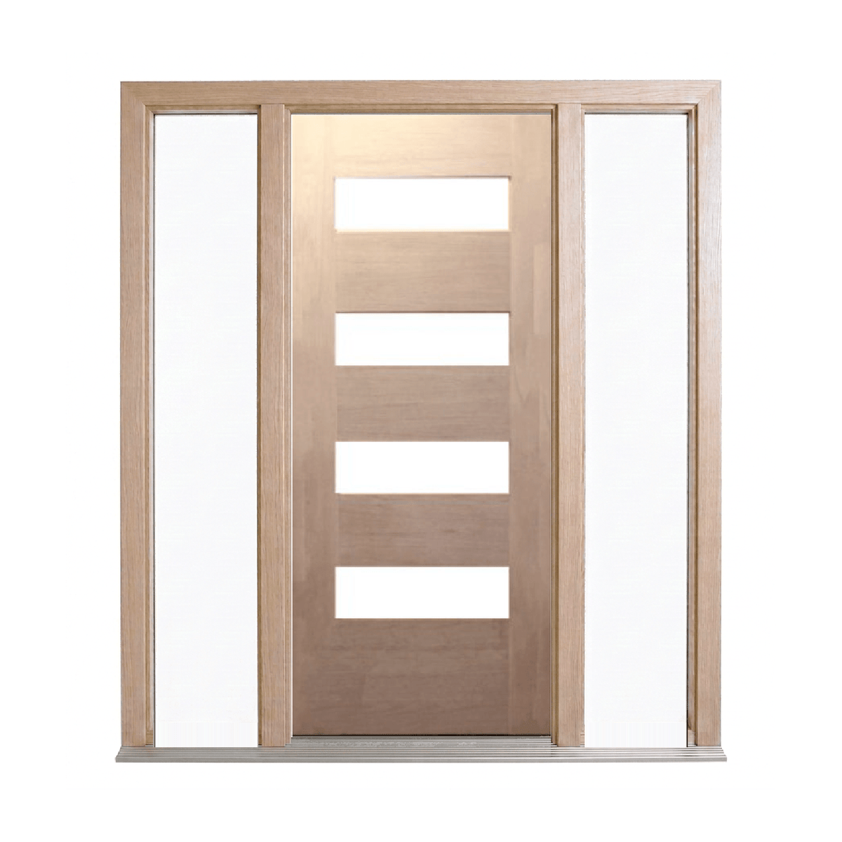 Bush Fire Range Horizontal 4 Lite Timber Door – BF-4H – WS Wide Style 2040 & 2340mm – Pre-Hung