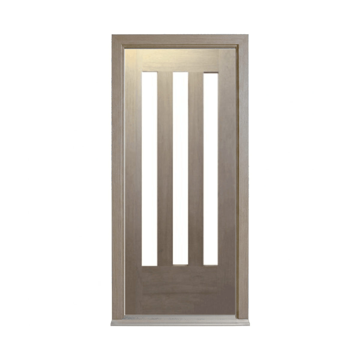 Bush Fire Range Vertical 3 Lite Timber Door – BF-3V 2040mm – Supplied & Installed