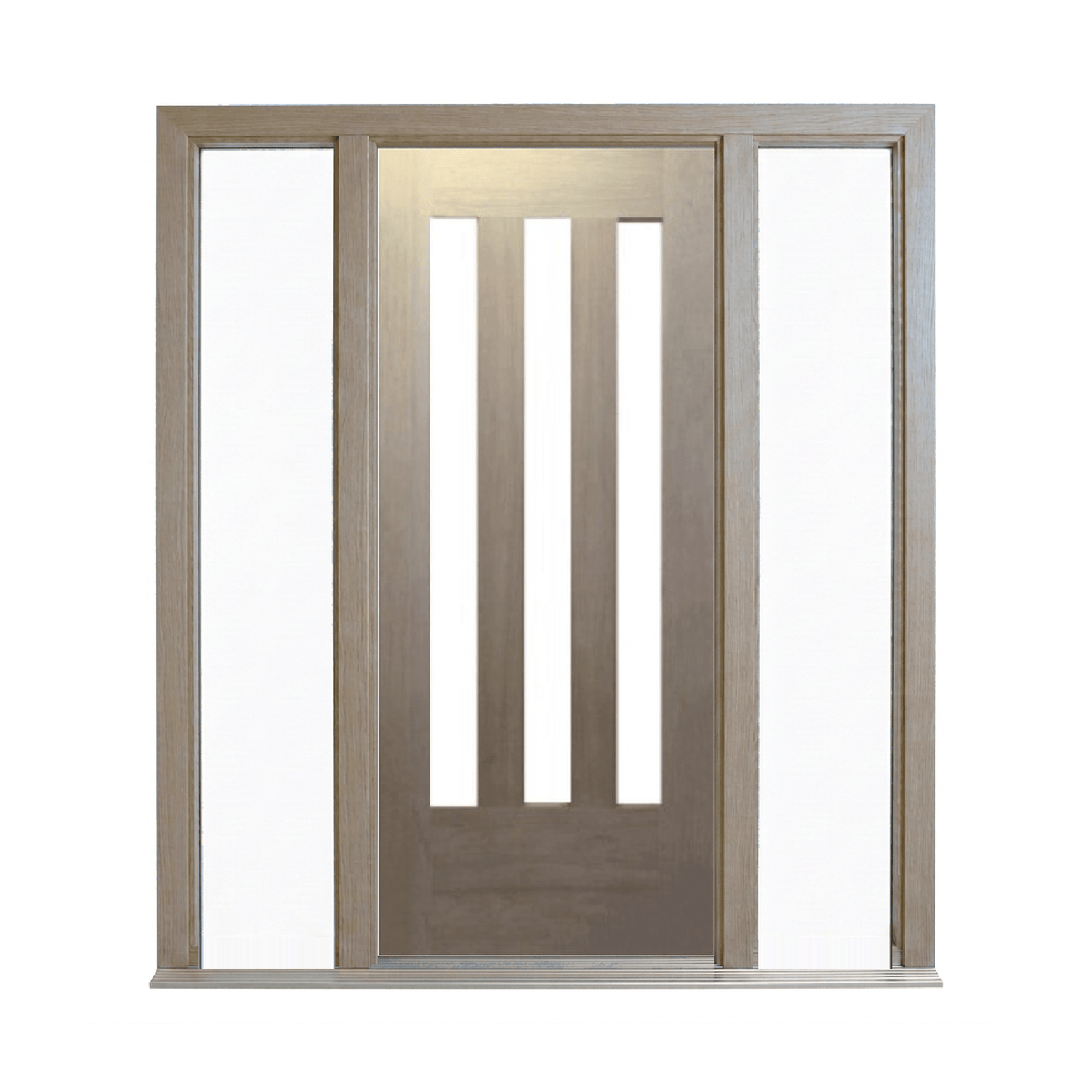 Bush Fire Range Vertical 3 Lite Timber Door – BF-3V 2040mm – Supplied & Installed