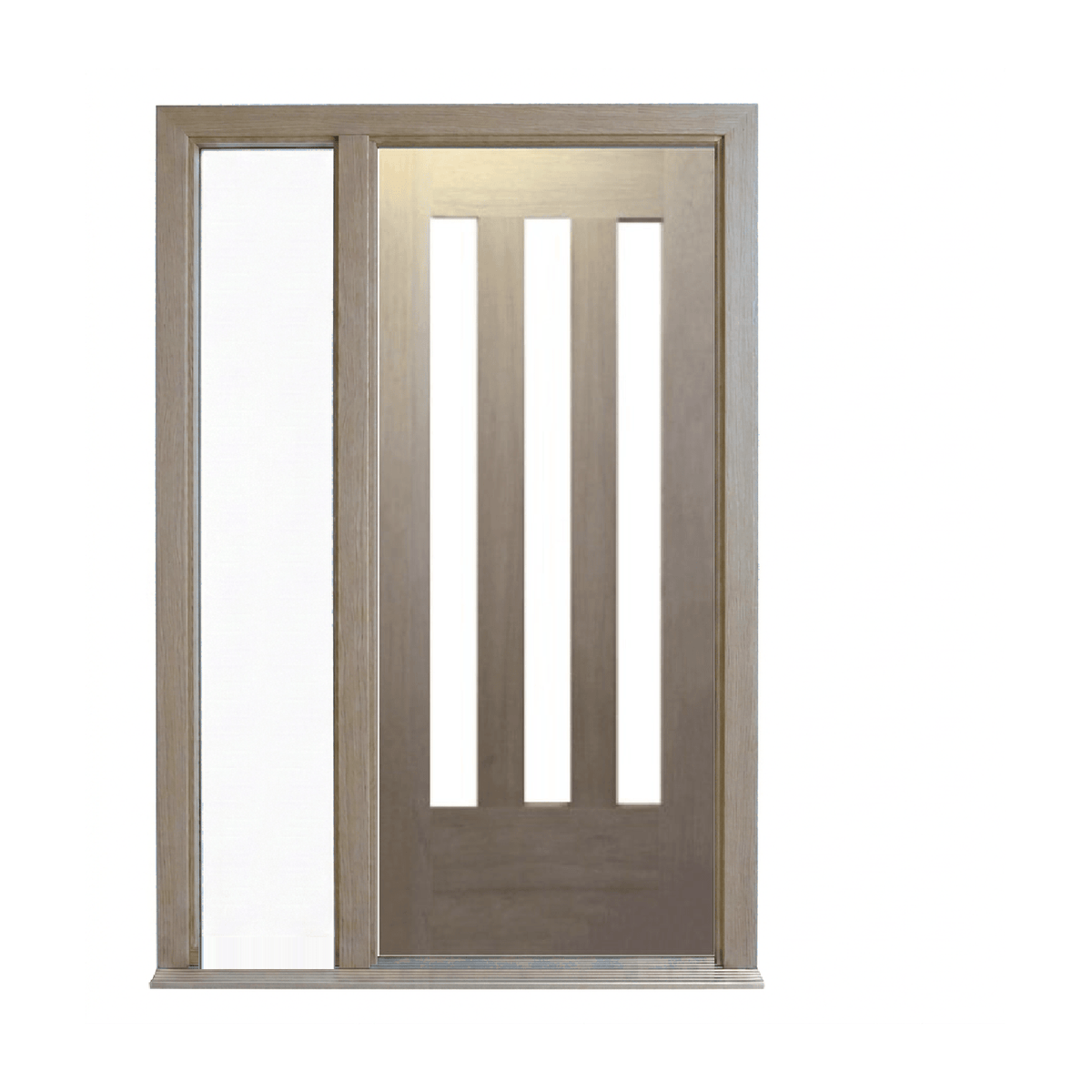 Bush Fire Range Vertical 3 Lite Timber Door – BF-3V 2040mm – Supplied & Installed