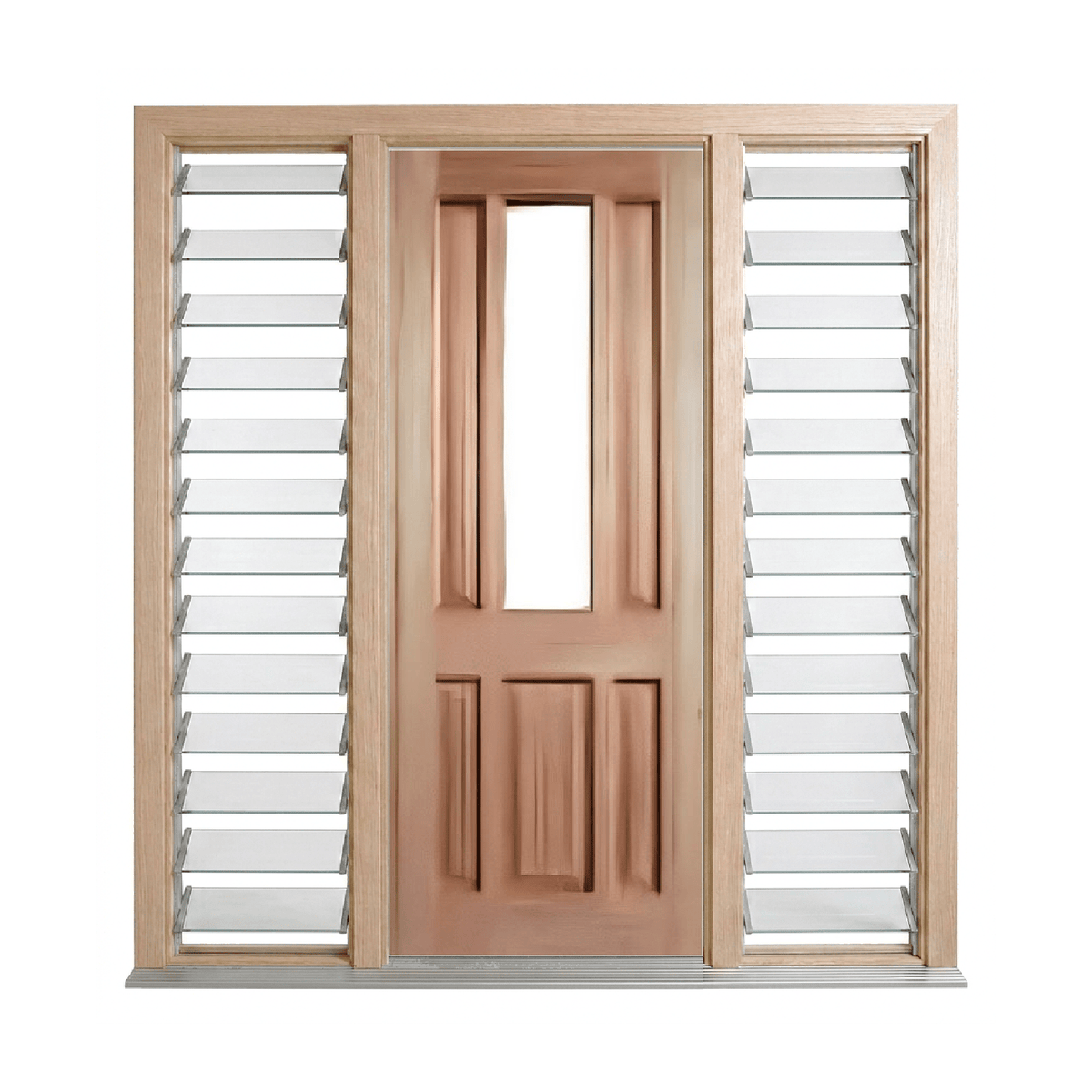 Classic Colonial 5 Panel 1 Lite Door – GD-PAD 2040mm – Pre-Hung