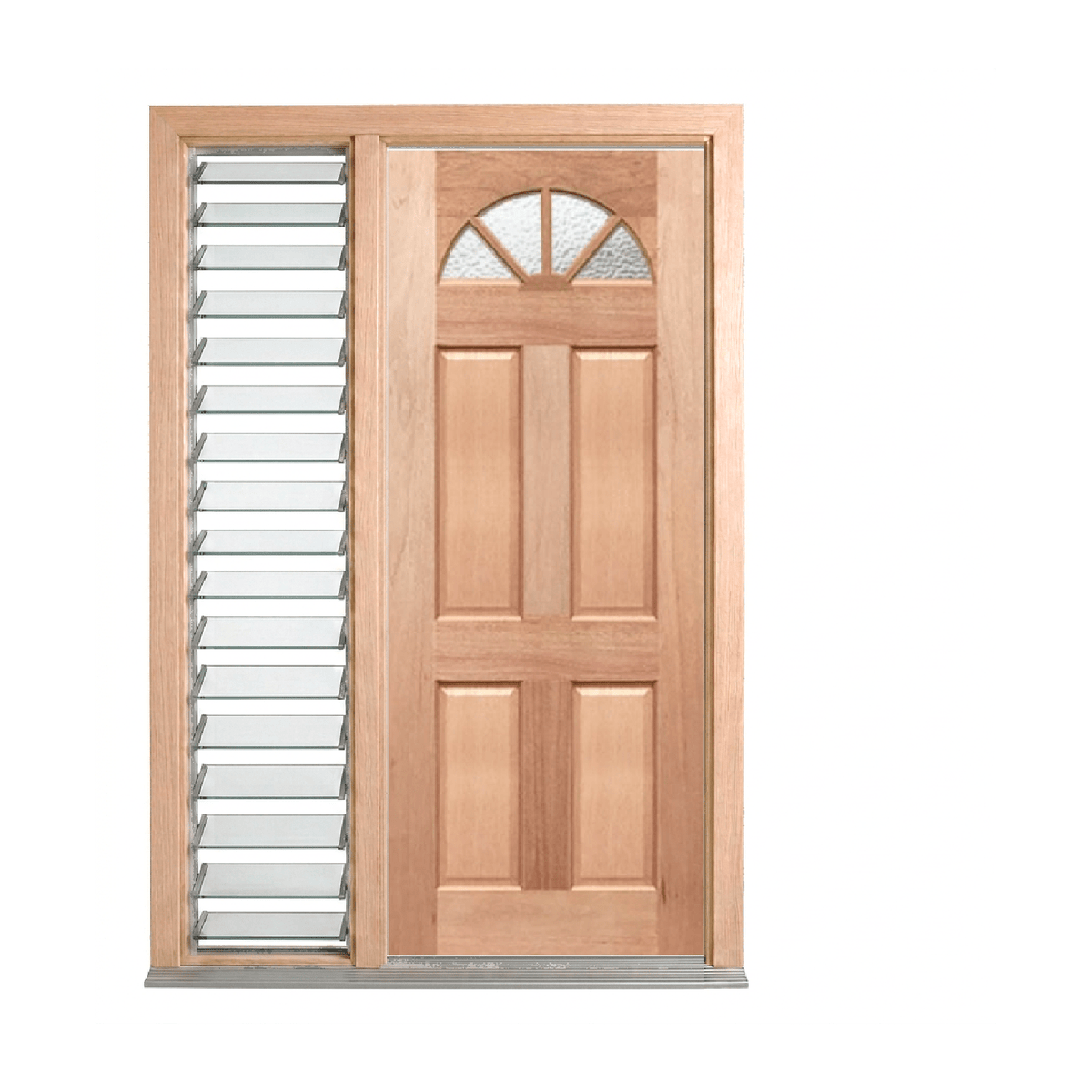 Classic Colonial Fanlight Door – GD-F4 2040mm – Pre-Hung