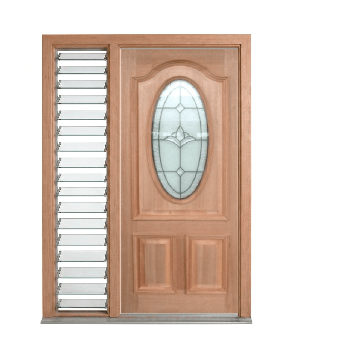 Classic Leadlight Door – GD-D3 2040mm – Pre-Hung