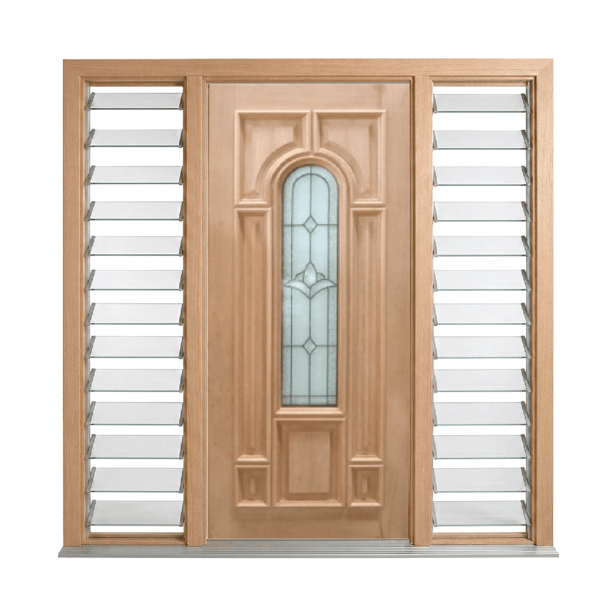 Classic Leadlight Door – GD-S01 2040mm – Supplied & Installed