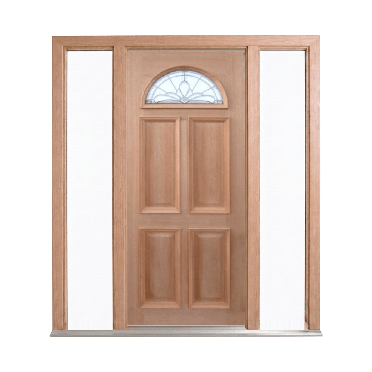 Classic Leadlight Fan Door – GD-FAN 2040mm – Pre-Hung
