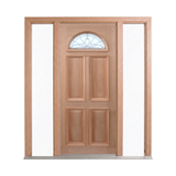 Classic Leadlight Fan Door – GD-FAN 2040mm – Pre-Hung