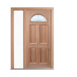 Classic Leadlight Fan Door – GD-FAN 2040mm – Pre-Hung