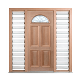 Classic Leadlight Fan Door – GD-FAN 2040mm – Pre-Hung