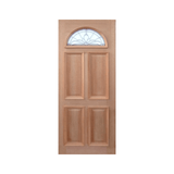 Classic Leadlight Fan Door – GD-FAN 2040mm – Pre-Hung