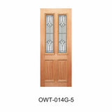 Colonial Decorative Glass Timber Door – 2TD/BK 2040mm 40mm – Supplied & Installed