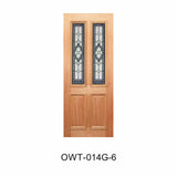 Colonial Decorative Glass Timber Door – DF/BK 2040mm 40mm – Supplied & Installed
