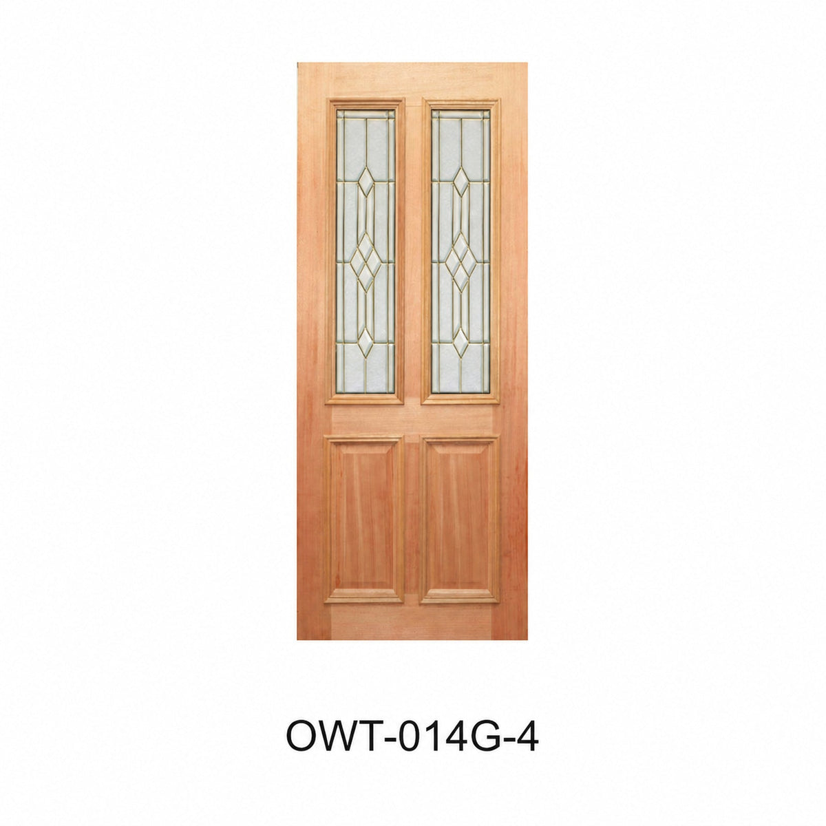 Colonial Decorative Glass Timber Door – DIA CL/CP 2040mm 40mm – Pre-Hung