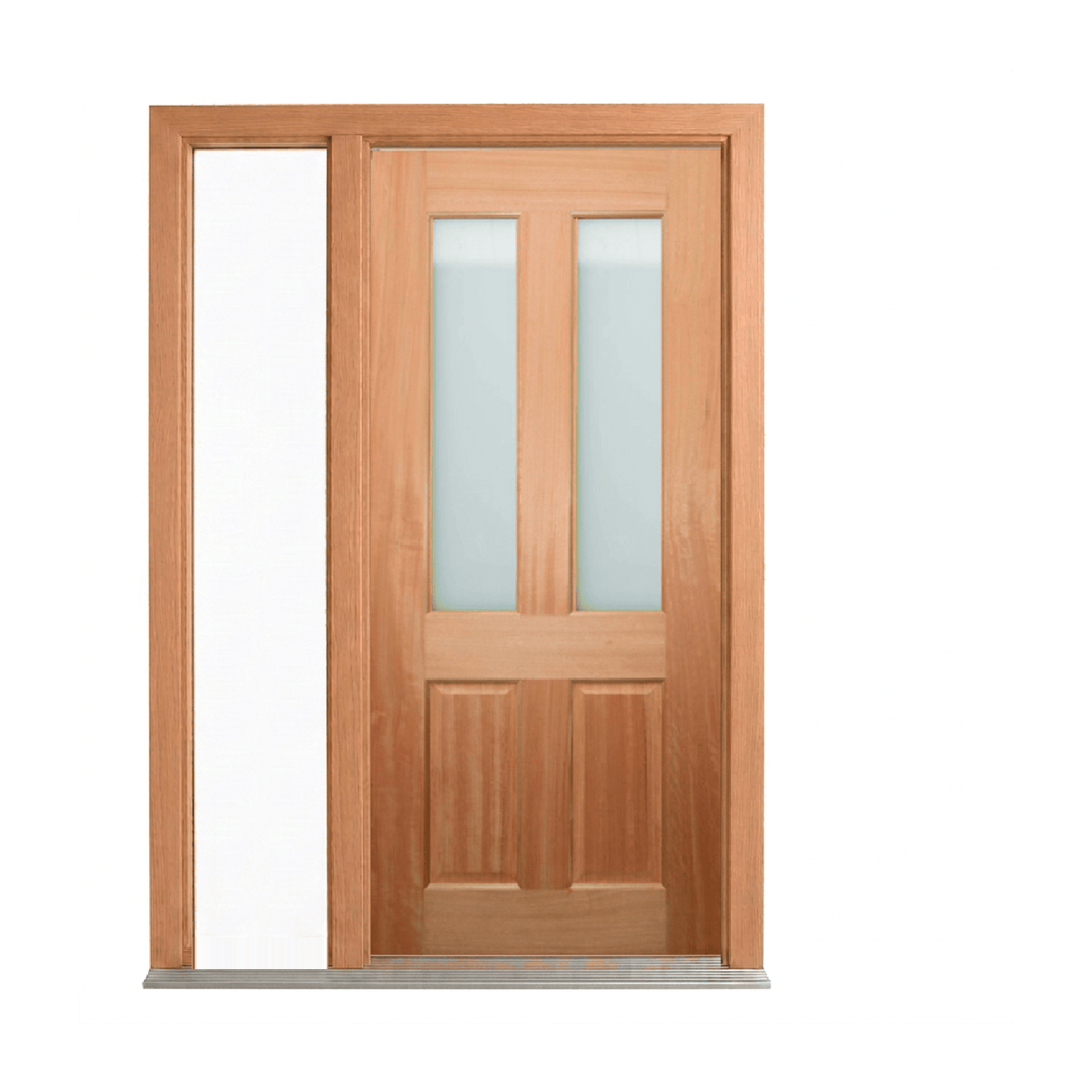 Colonial Decorative Glass Timber Door – DF/BK 2040mm 40mm – Supplied & Installed