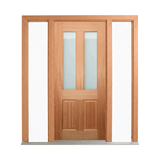 Colonial Decorative Glass Timber Door – DF/BK 2040mm 40mm – Supplied & Installed