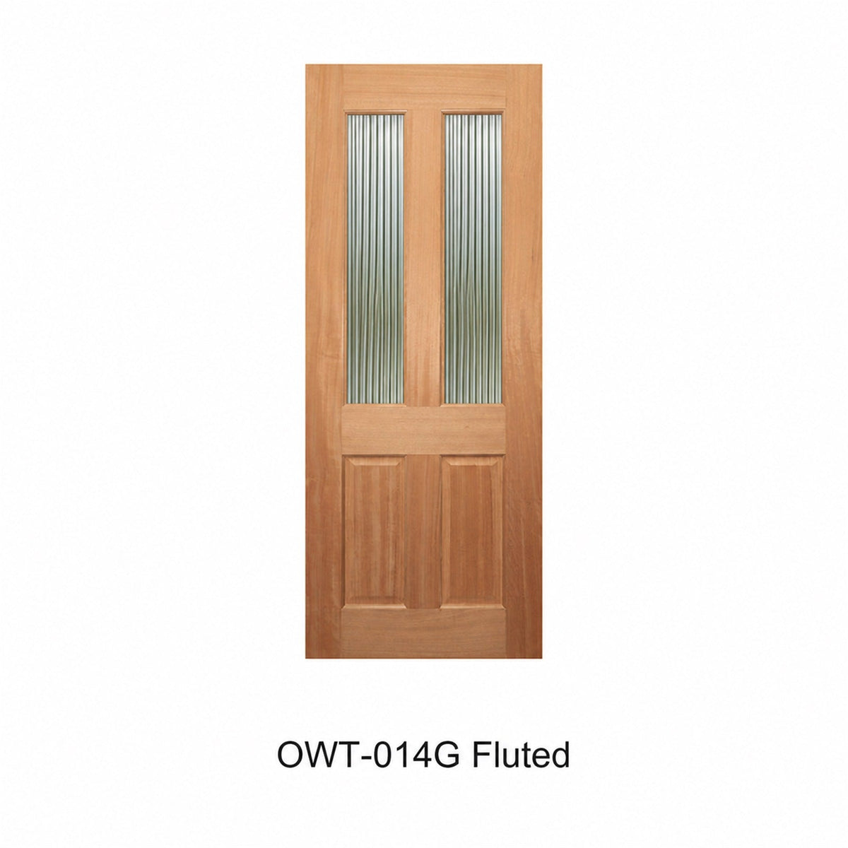 Colonial Fluted Glass Timber Door 2340mm 40mm – Supplied & Installed