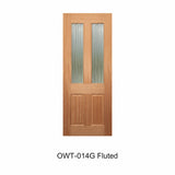 Colonial Fluted Glass Timber Door 2340mm 40mm – Supplied & Installed