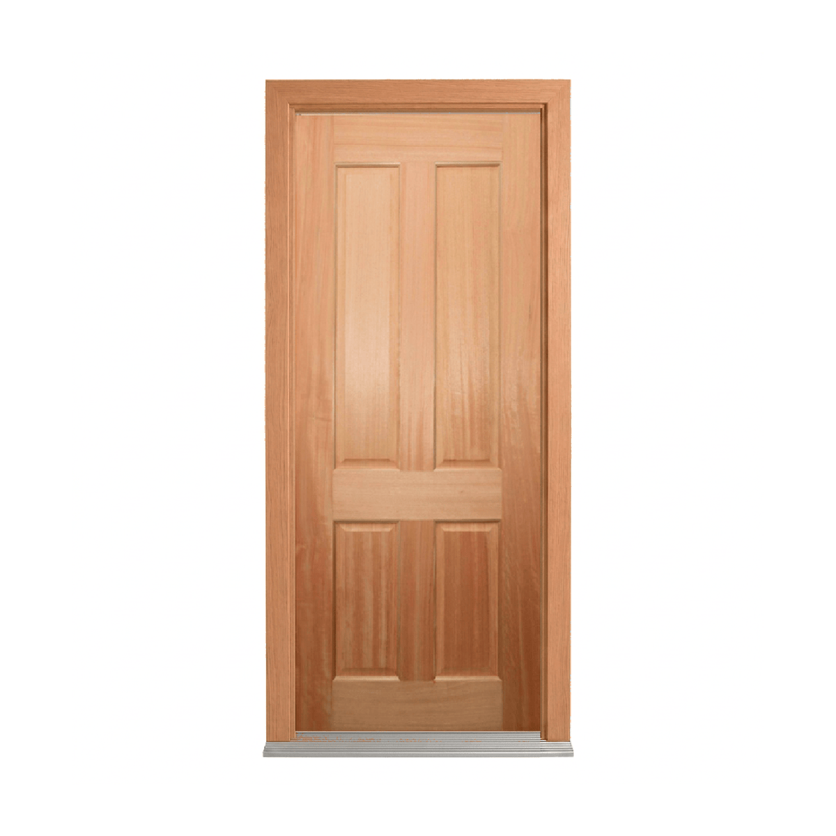 Colonial Four-Panel Timber Door 2040mm – Supplied & Installed