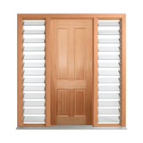 Colonial Four-Panel Timber Door 2040mm – Supplied & Installed