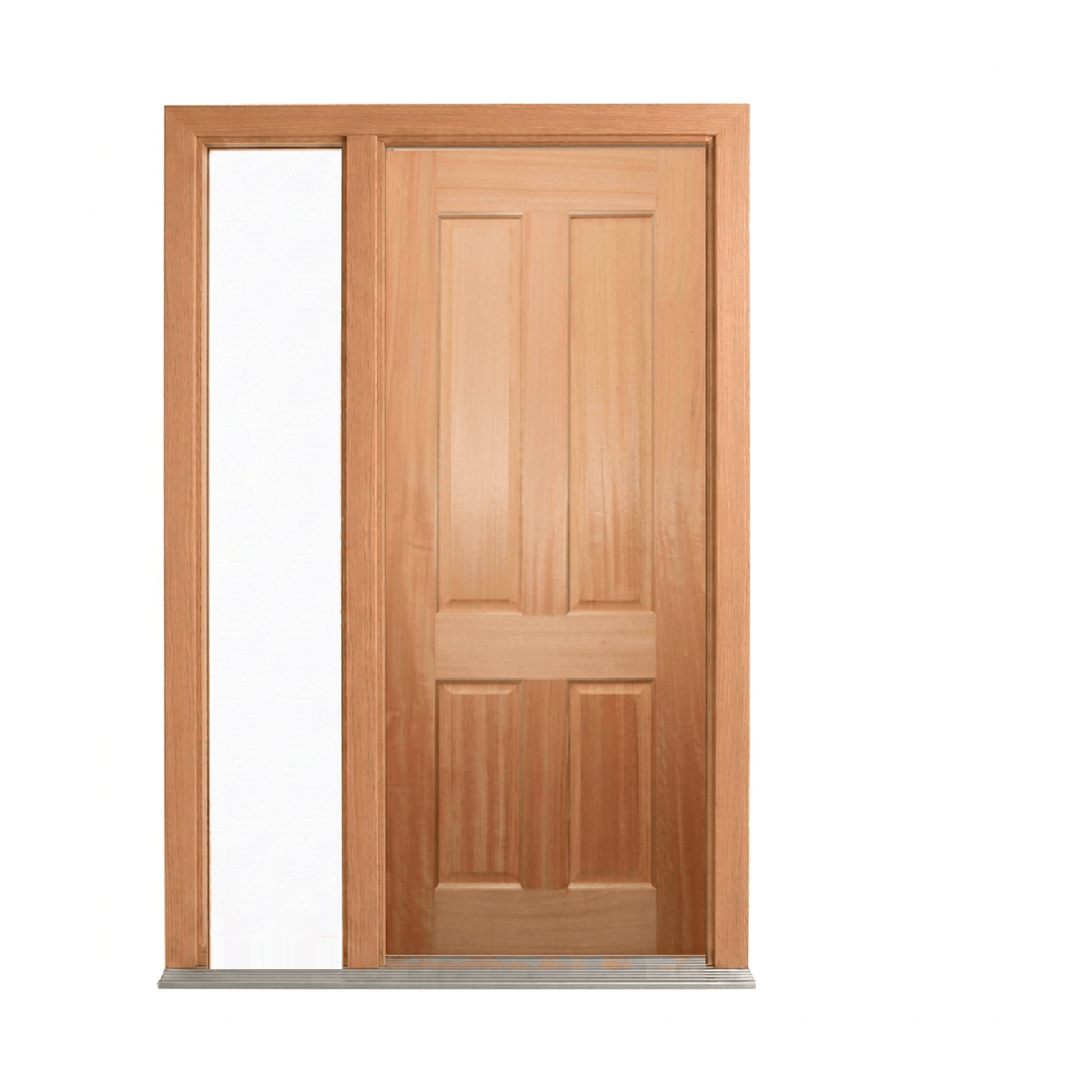 Colonial Four-Panel Timber Door 2040mm – Supplied & Installed