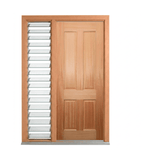 Colonial Four-Panel Timber Door 2040mm – Supplied & Installed