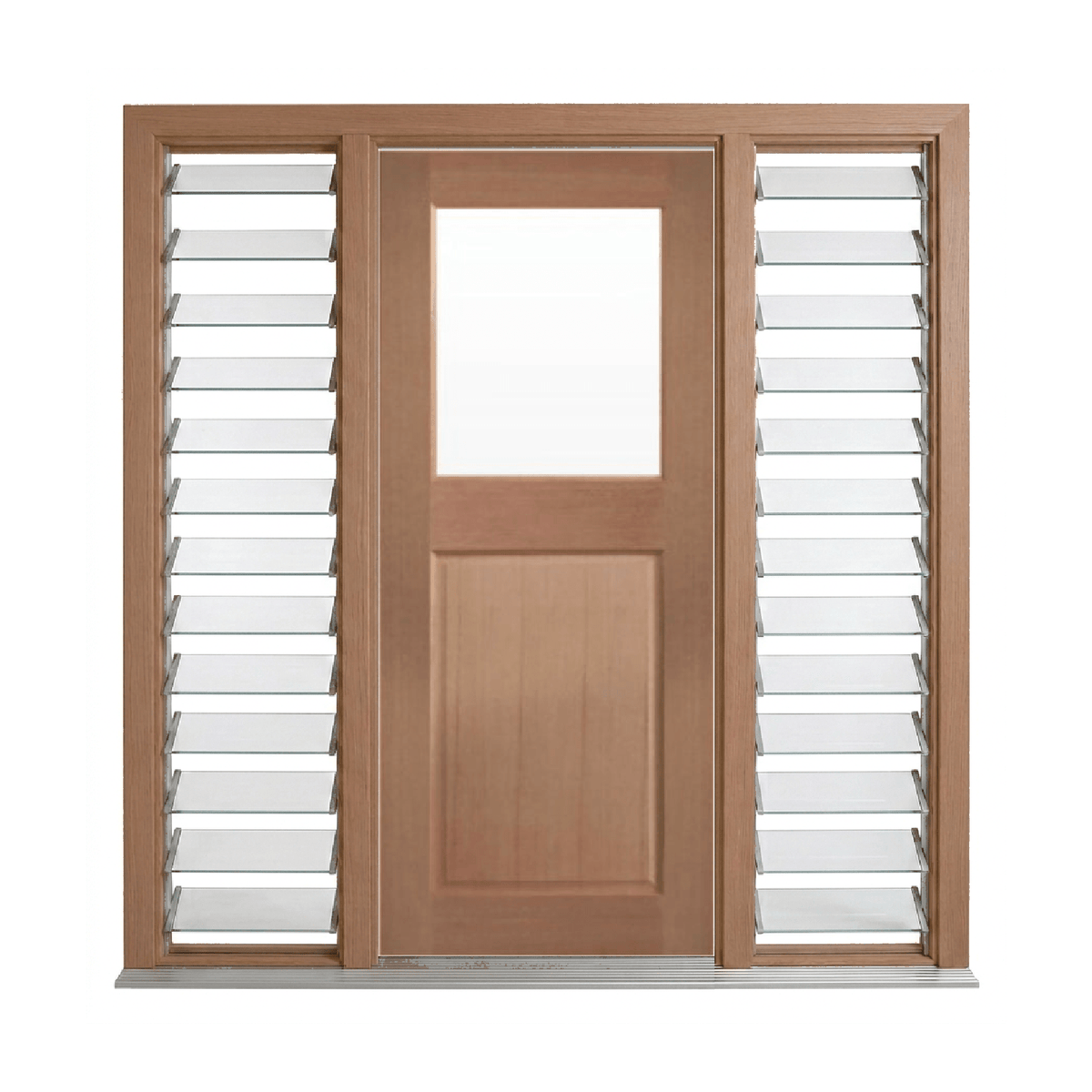 Colonial Half Glass Laundry Door – GD-LAU 2040mm – Pre-Hung