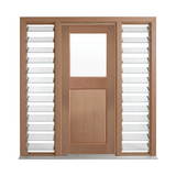 Colonial Half Glass Laundry Door – GD-LAU 2040mm – Pre-Hung